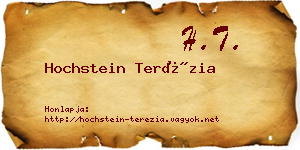 Hochstein Terézia névjegykártya